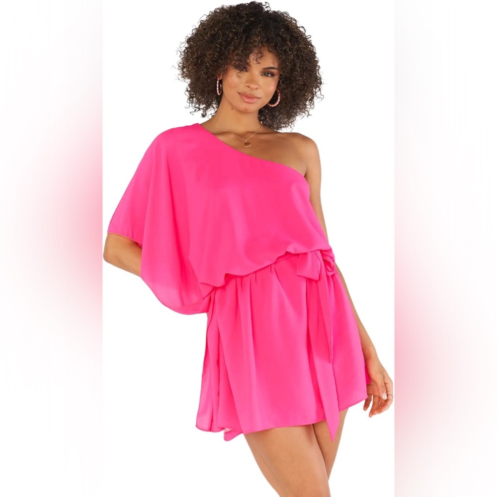 NWT $158 Show Me Your MuMu Trish Dress in Pink Pebble Size Small